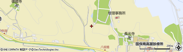 埼玉県飯能市下直竹周辺の地図