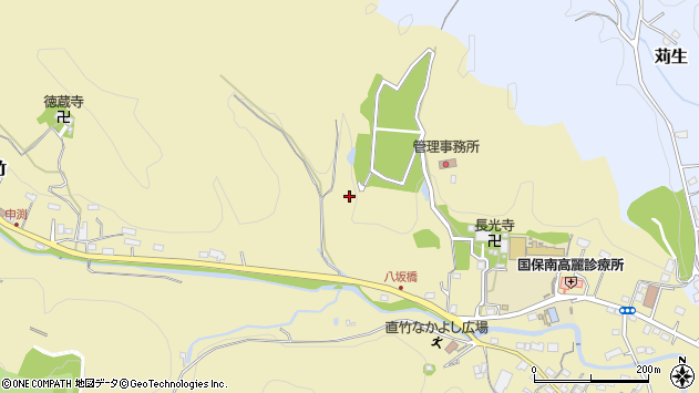 〒357-0054 埼玉県飯能市下直竹の地図