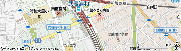 武蔵浦和マーレ周辺の地図