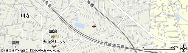 埼玉県飯能市笠縫116周辺の地図