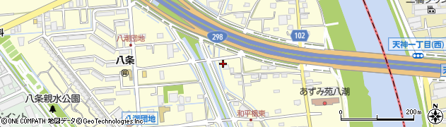 埼玉県八潮市八條3769周辺の地図