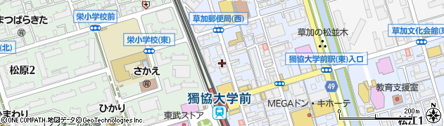 ティアラビューティ 草加松原店周辺の地図