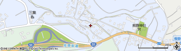 千葉県成田市桜田845周辺の地図