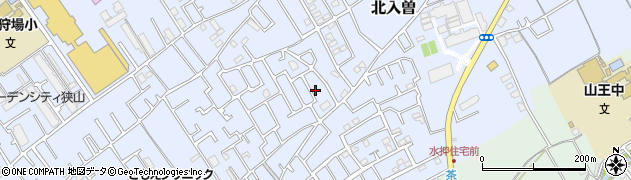 埼玉県狭山市北入曽542周辺の地図