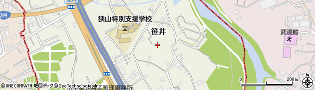 埼玉県狭山市笹井3169周辺の地図