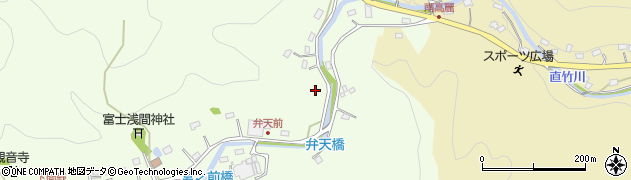 埼玉県飯能市上直竹下分58周辺の地図