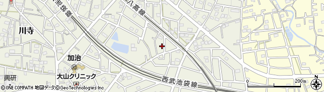 埼玉県飯能市笠縫135周辺の地図