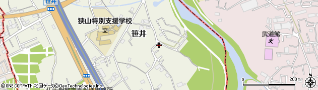 埼玉県狭山市笹井3163周辺の地図