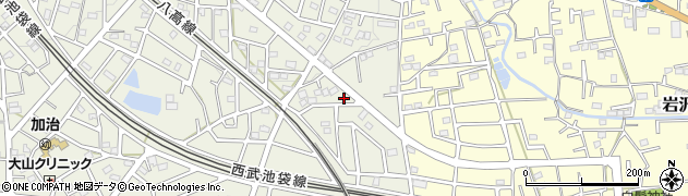 埼玉県飯能市笠縫330周辺の地図