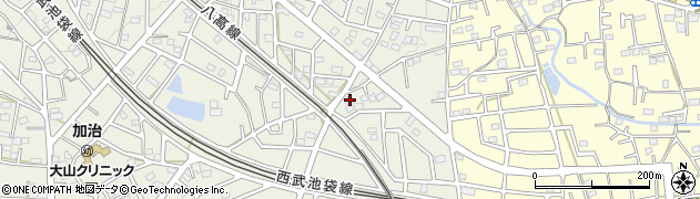 埼玉県飯能市笠縫341周辺の地図