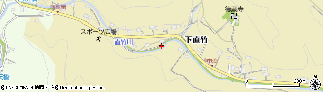 埼玉県飯能市下直竹542周辺の地図