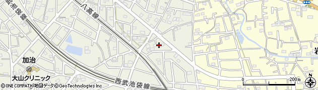 埼玉県飯能市笠縫342周辺の地図