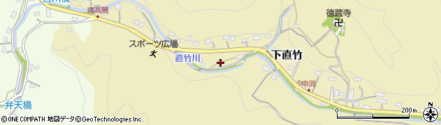 埼玉県飯能市下直竹539周辺の地図