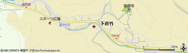埼玉県飯能市下直竹347周辺の地図