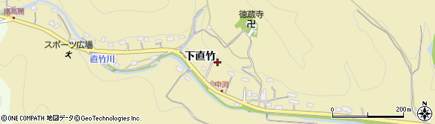 埼玉県飯能市下直竹771周辺の地図