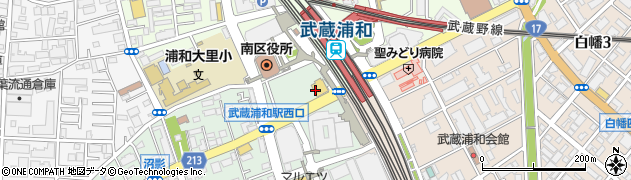 魚民 武蔵浦和駅前店周辺の地図