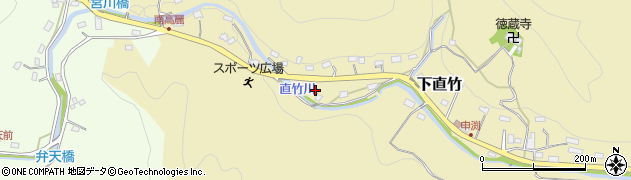 埼玉県飯能市下直竹531周辺の地図