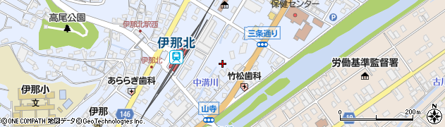 株式会社岡谷組伊那支店周辺の地図
