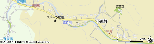 埼玉県飯能市下直竹533周辺の地図