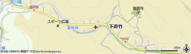 埼玉県飯能市下直竹543周辺の地図
