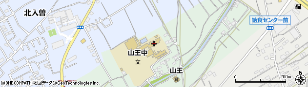 狭山市立山王中学校周辺の地図