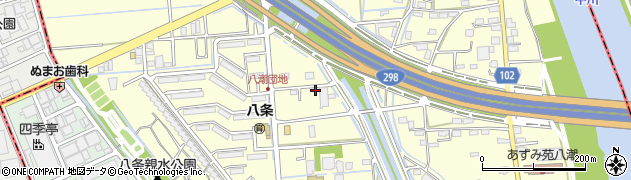 埼玉県八潮市八條1661周辺の地図