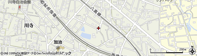 埼玉県飯能市笠縫129周辺の地図