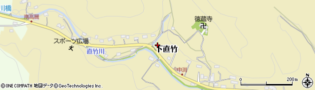埼玉県飯能市下直竹767周辺の地図