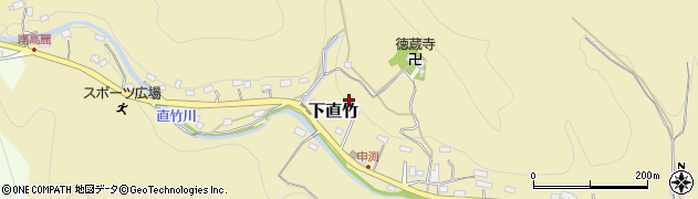 埼玉県飯能市下直竹765周辺の地図