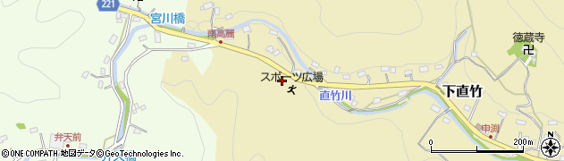 埼玉県飯能市下直竹429周辺の地図