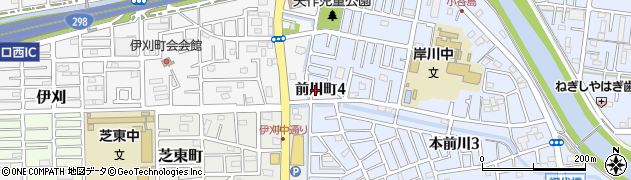 埼玉県川口市前川町周辺の地図