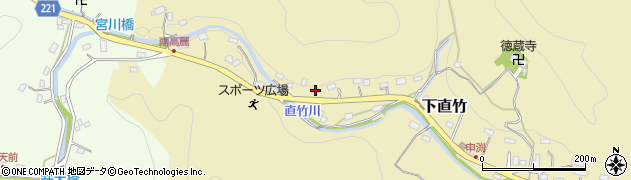 埼玉県飯能市下直竹528周辺の地図