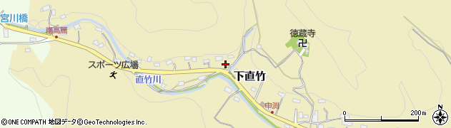 埼玉県飯能市下直竹556周辺の地図