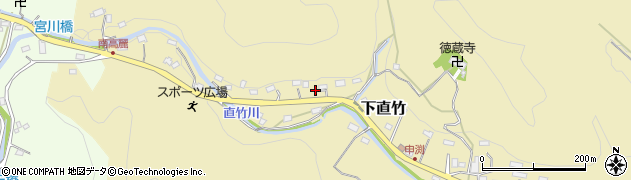 埼玉県飯能市下直竹547周辺の地図
