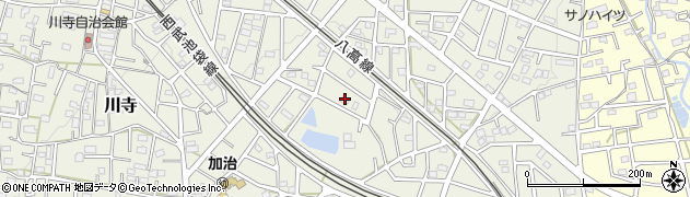 埼玉県飯能市笠縫118周辺の地図