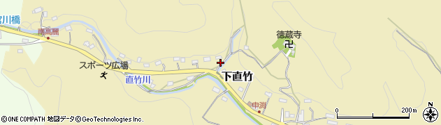 埼玉県飯能市下直竹557周辺の地図