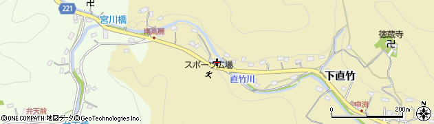 埼玉県飯能市下直竹431周辺の地図