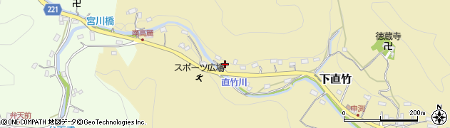 埼玉県飯能市下直竹521周辺の地図
