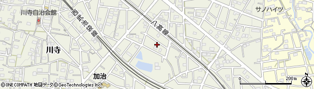 埼玉県飯能市笠縫124周辺の地図