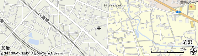 埼玉県飯能市笠縫334周辺の地図