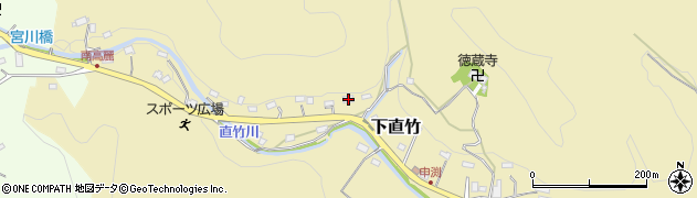 埼玉県飯能市下直竹560周辺の地図