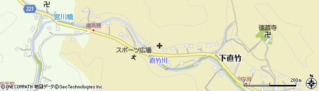 埼玉県飯能市下直竹520周辺の地図