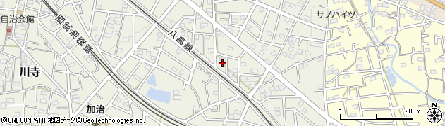 埼玉県飯能市笠縫383周辺の地図