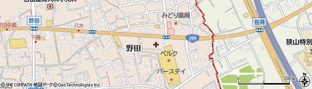 ほっともっと入間野田店周辺の地図