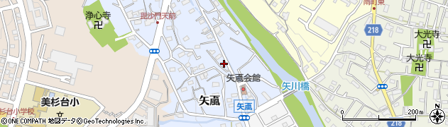 埼玉県飯能市矢颪110周辺の地図