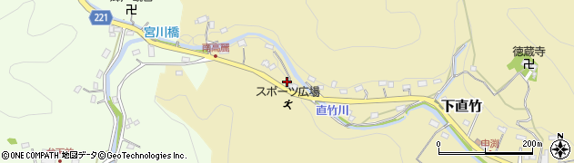 埼玉県飯能市下直竹432周辺の地図