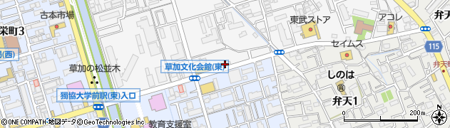 トヨタレンタリース埼玉草加松原店周辺の地図