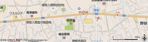 埼玉県入間市野田615周辺の地図