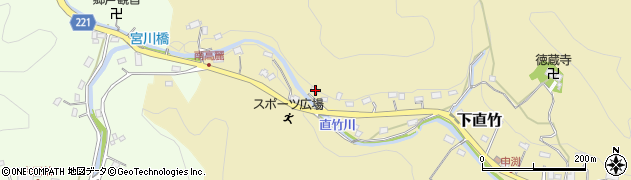 埼玉県飯能市下直竹517周辺の地図