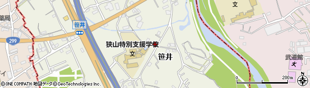 埼玉県狭山市笹井3084周辺の地図